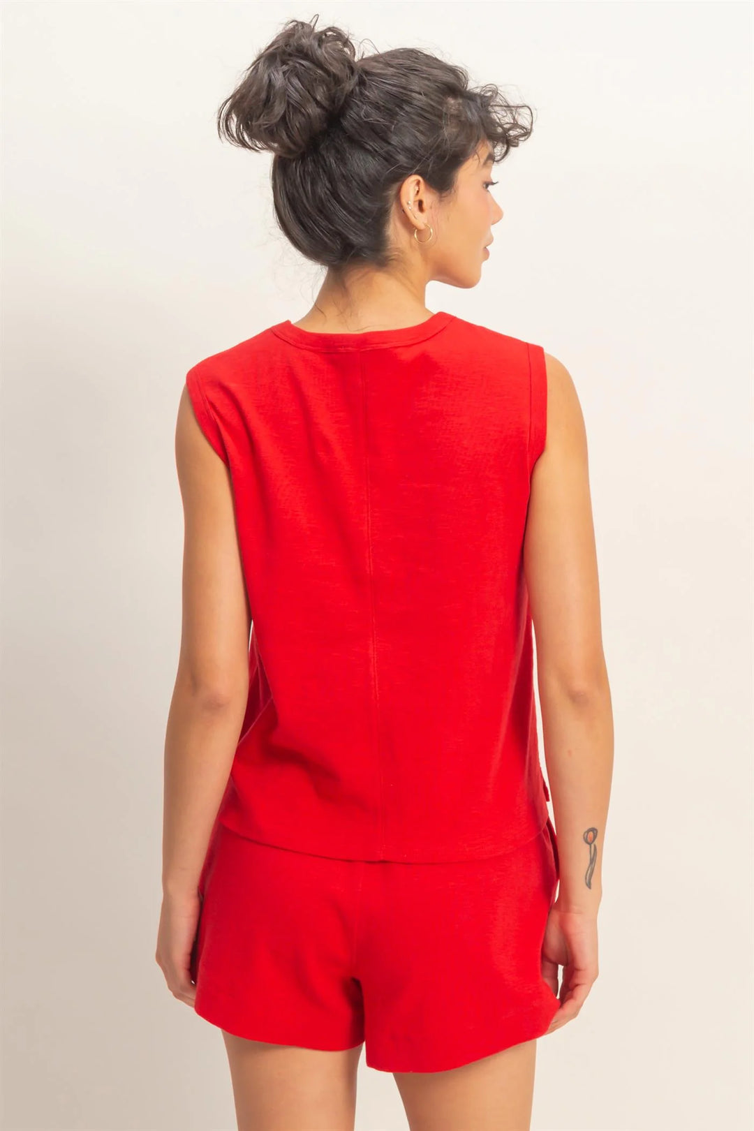 Ladies Hyfve Sleeveless Cotton Top With Pocket - DZ26A234