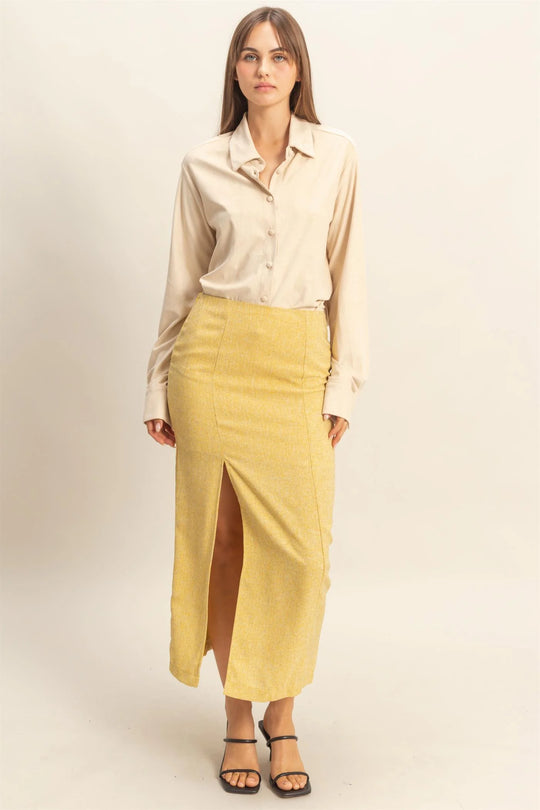 Ladies HYFVE Suede Button-Up Shirt - HF26A595