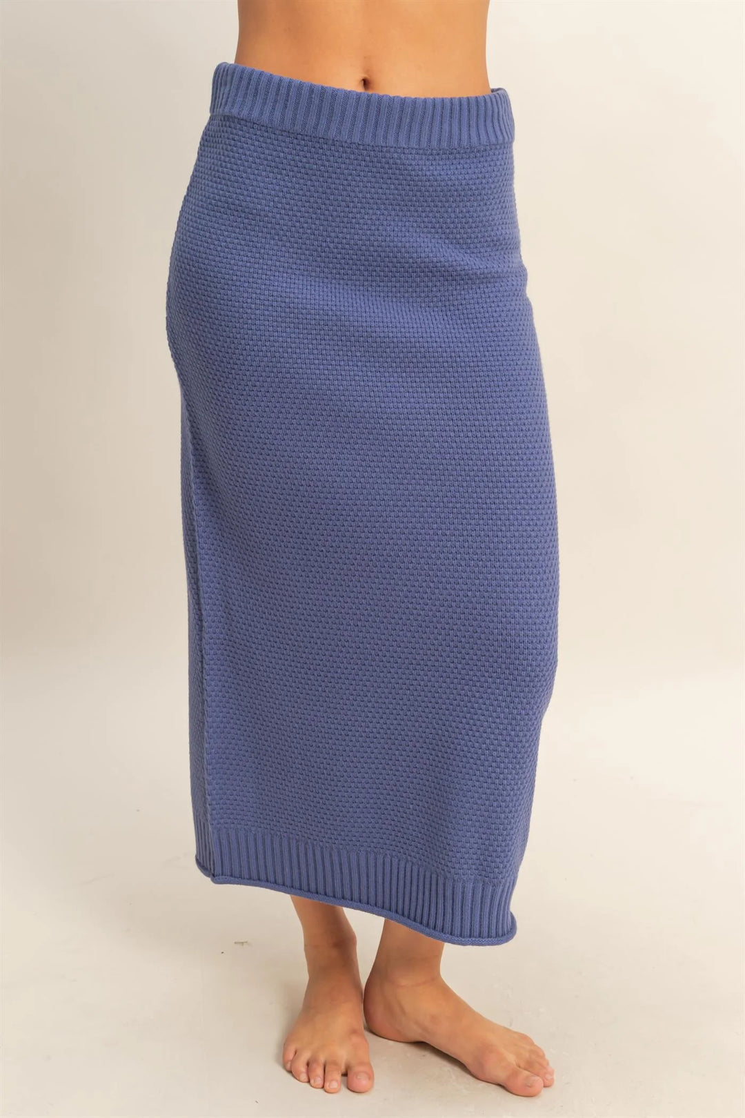 Ladies Hyfve Textured High Neck Sweater & Skirt Set - DZ25E134 - FINAL SALE
