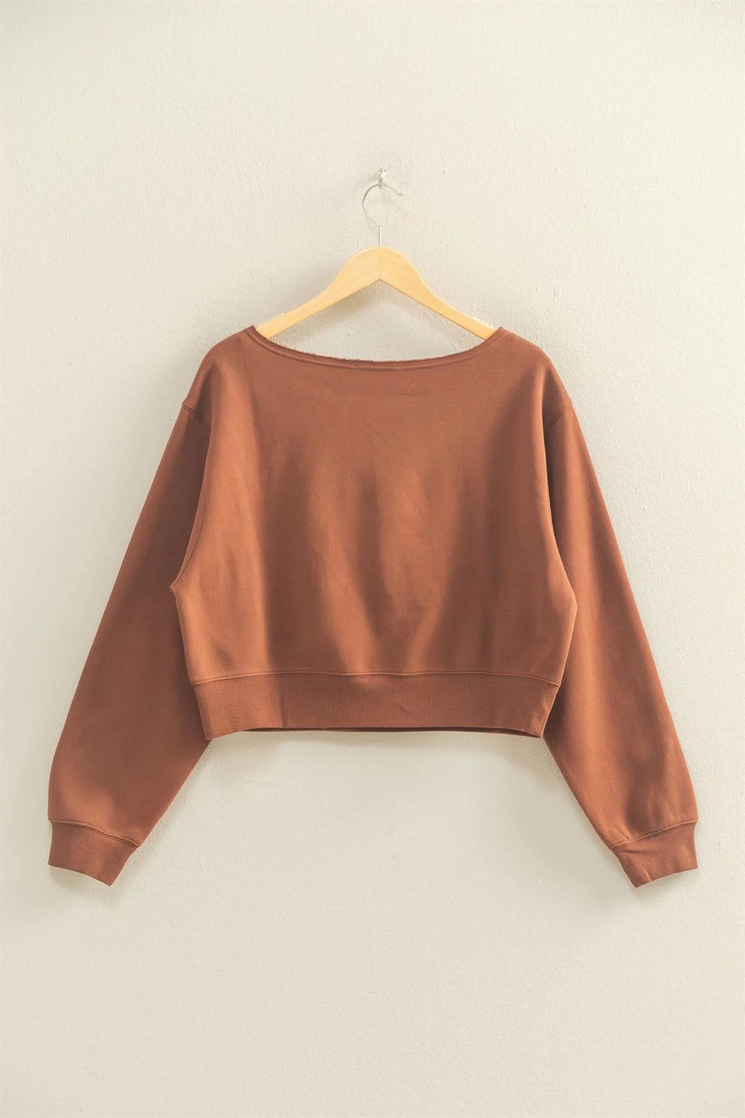 Ladies HYFVE Boatneck Long Sleeve Pullover Sweatshirt - DZ25E407 - FINAL SALE
