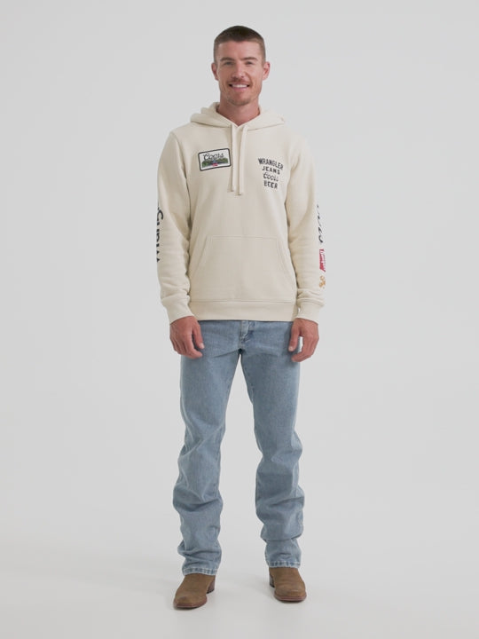Wrangler X Coors Banquet Antique White Hoodie - 112373866