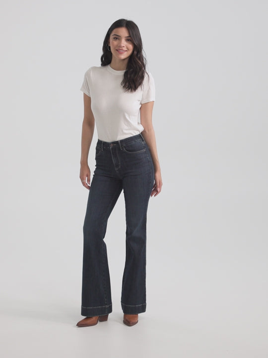 Ladies Wrangler Bespoke High Rise Trouser Jean - 112367600