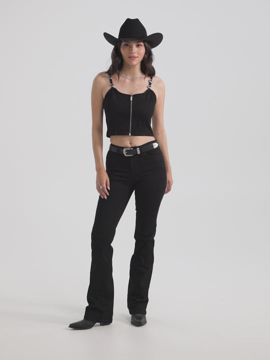 Ladies Wrangler Bespoke High Rise Bootcut Jean - 112371949