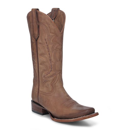 Women's Circle G Honey Brown Square Toe western Boot - L6260