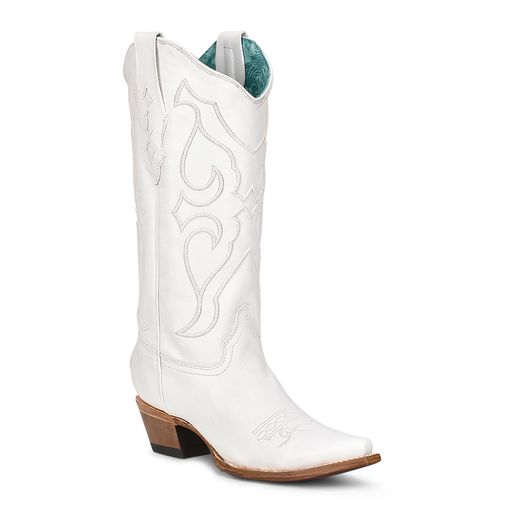 Women's Corral All White Cowgirl Western Boots - Z5046