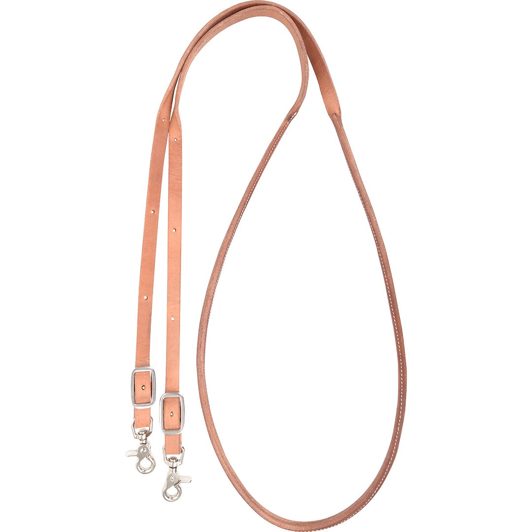 Martin Saddlery Harness Round Sewn Roping Rein 58 inch Thick Buckle Snap Ends
