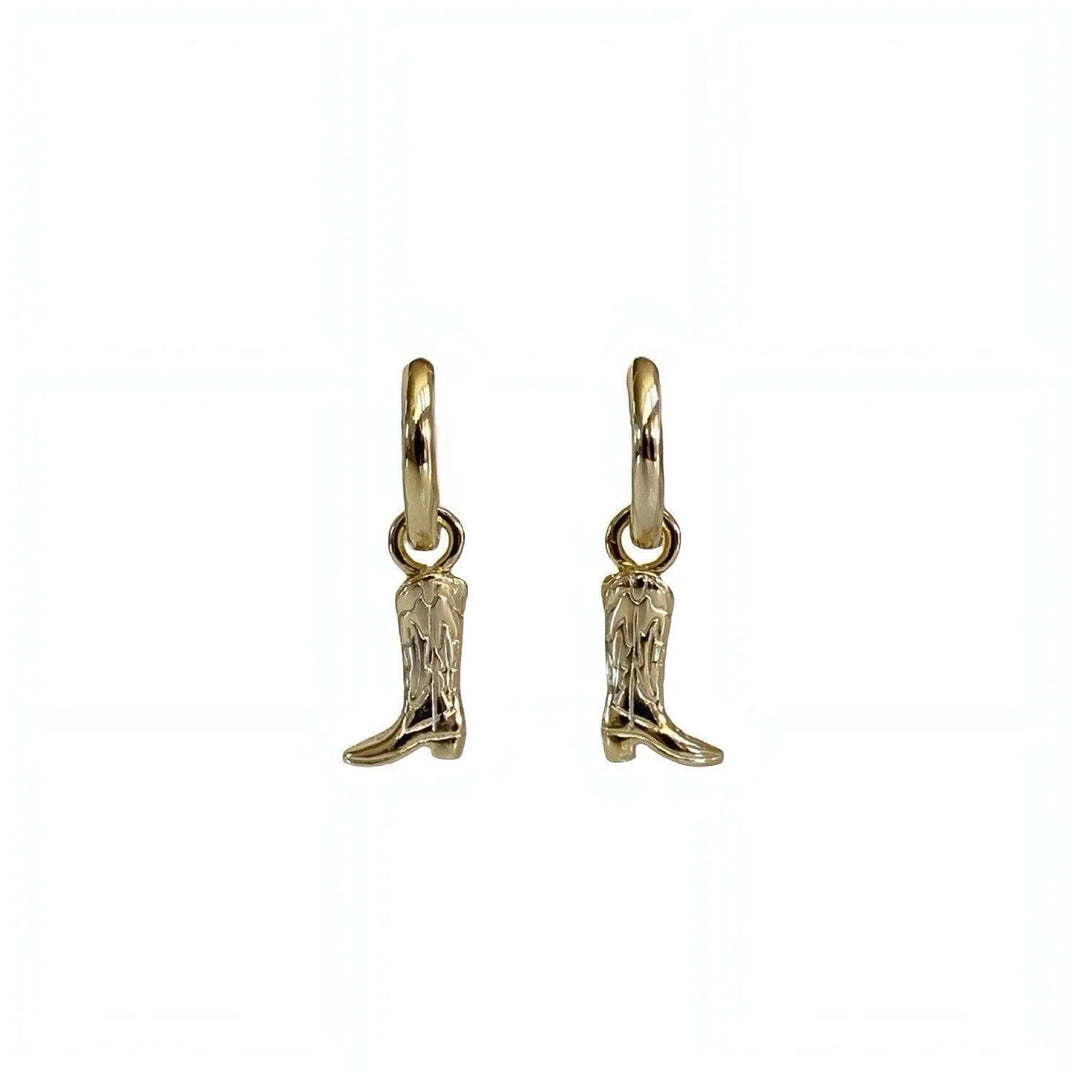 Sugar Bean Jewelry TAVI BOOT HUGGIE EARRINGS - Gold