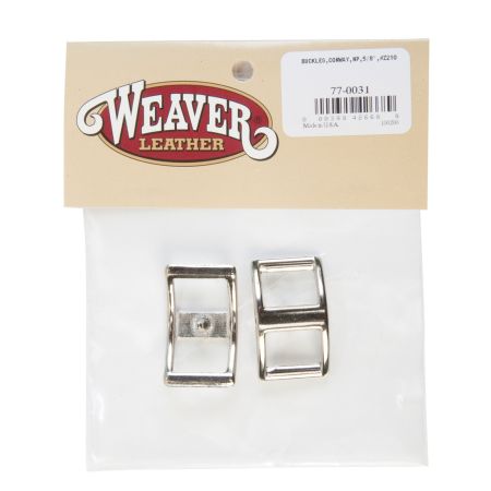 Weaver Z210 Bagged Conway Buckles - Nickel Plated - 5/8"