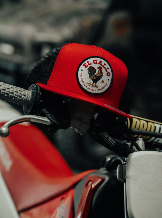 Silver Spur Hat Co. El Gallo Red/Black Snapback