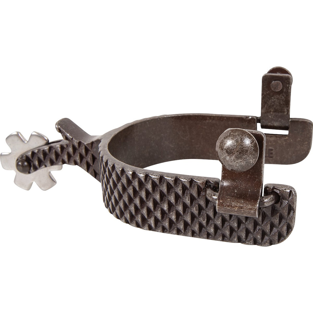 Classic Equine Rasp Spurs 1-inch Band with Chap Guard - SPURR221Y