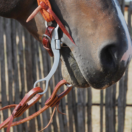 Classic Equine Performance Straight Shank Bit with Smooth Bar Dogbone