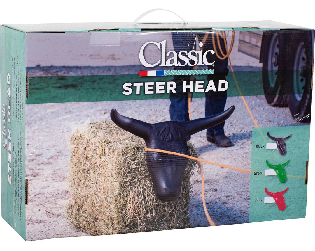 Classic Black Steer Head