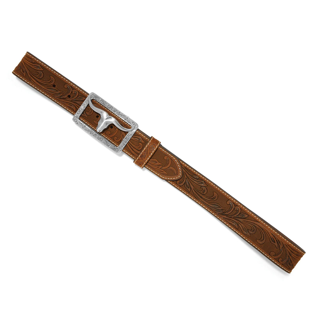 Men's Tony Lama Stockyard Brown Belt - C42859