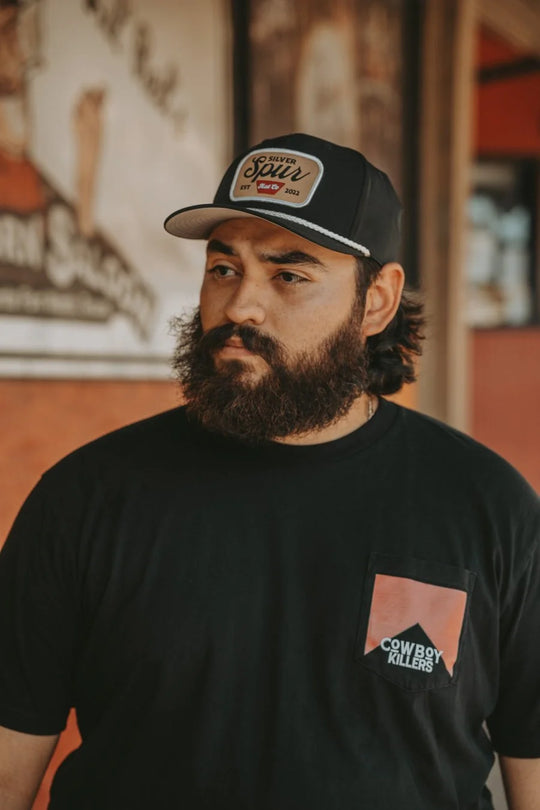 Silver Spur Hat Co. Cowboy Killer White Pocket T-Shirt