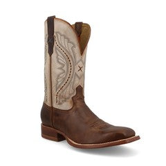 Men's Twisted X 12" Rancher Tabacco Brown Leather sole Western Boot - MRAL032