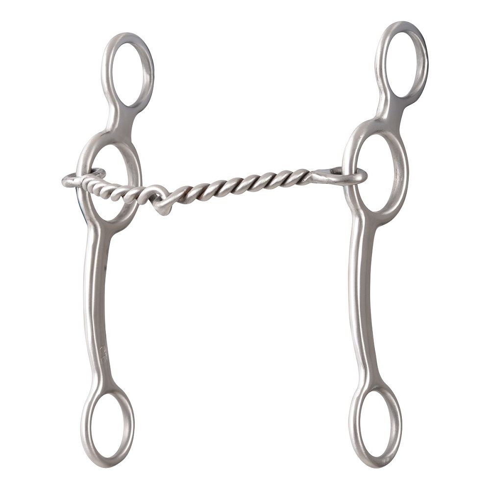 Classic Equine BitLogic 6" Ring Gag Twisted Wire Snaffle Bit