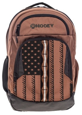 Hooey Ox Brown/Black Flag Backpack - BP2603BRBK
