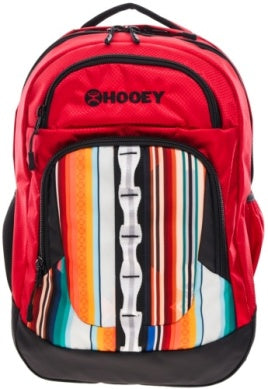 Hooey Ox Red/Black Multi Color Serape Backpack - BP2603RDSP