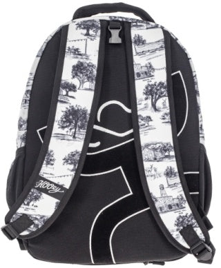 Hooey Recess White/Black Dance Hall Backpack - BP2601WHPR