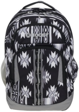 Hooey Ox Black/Grey Aztec Print Backpack - BP2603AZBK