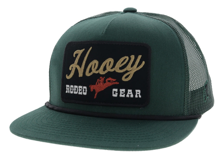 Hooey Green 5 Panel Rodeo Gear Patch Ball Cap - 2691T-GR