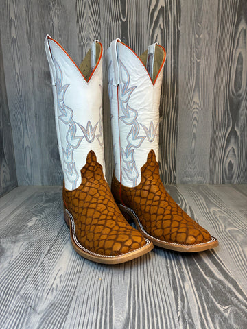 Men's Anderson Bean Cognac Lochness Monster with 13" White Glove Tops - Style 222