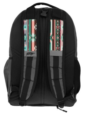 Hooey Ox Charcoal Body Multi Color Aztec Print Backpack - BP2603CHAZ
