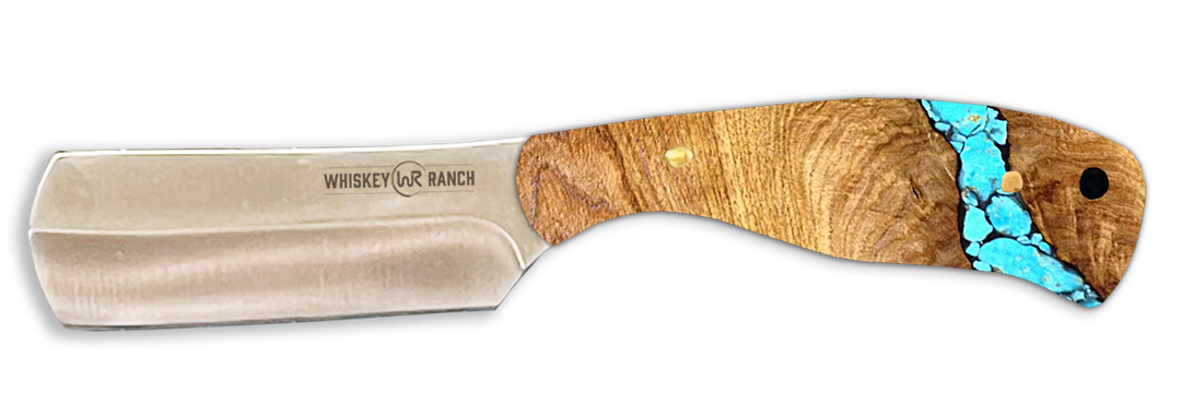 Whiskey Ranch Turquoise River Bullcutter Knife - WB48-14