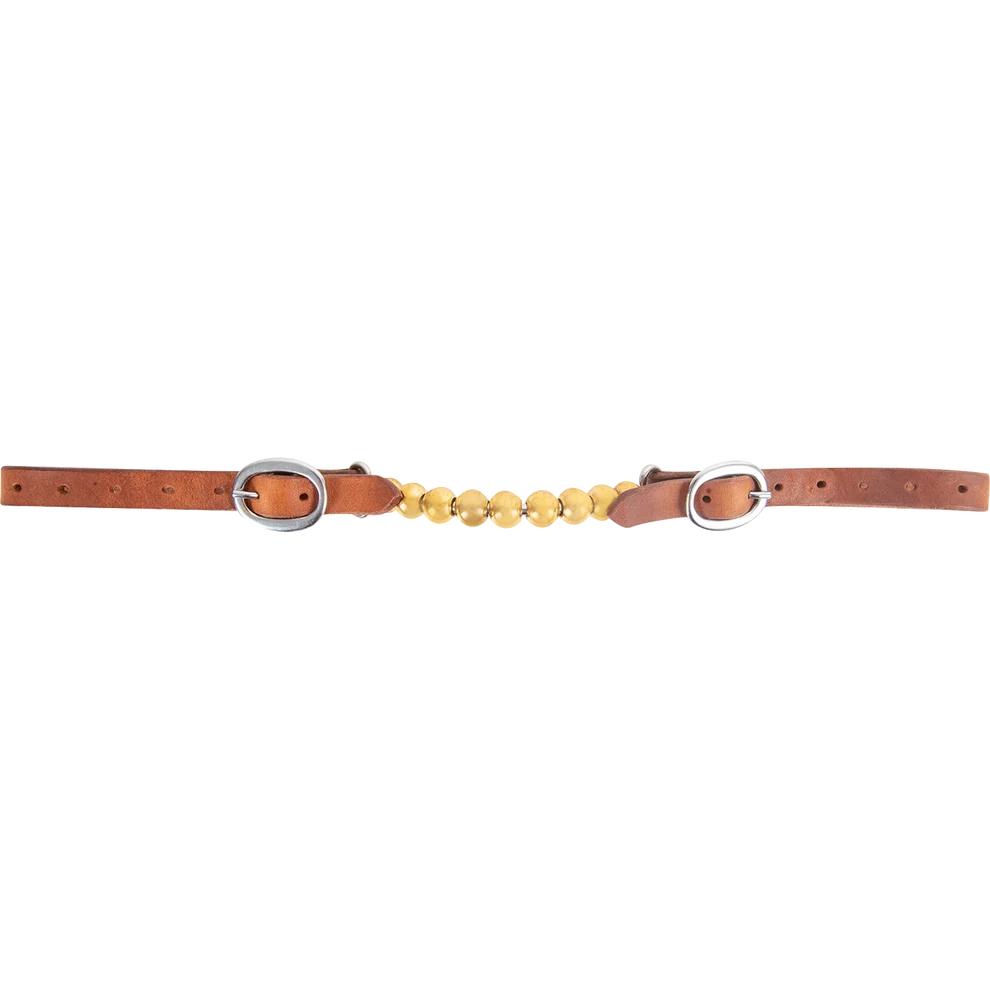 Martin Saddlery Brass Ball Curb Strap