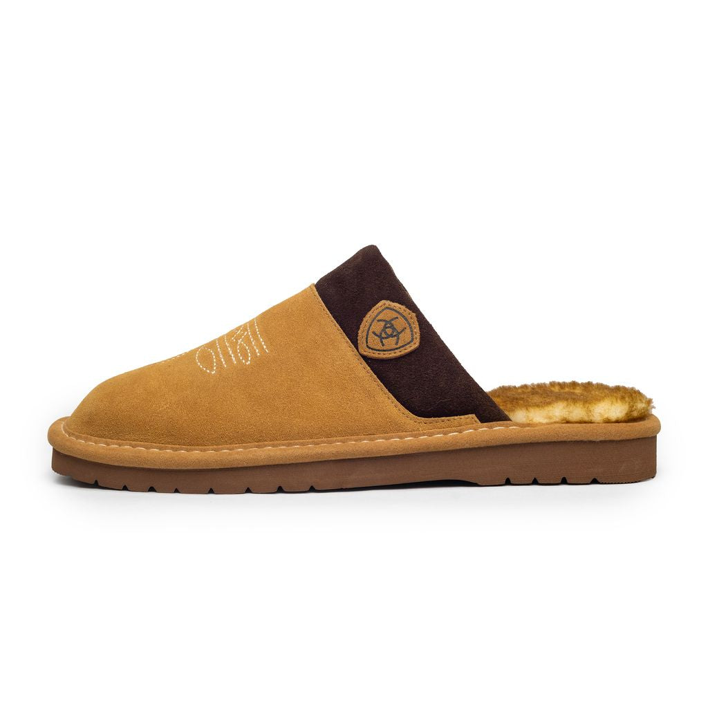 Men's Ariat Chestnut Silversmith Square Toe Slipper - AR2842-200