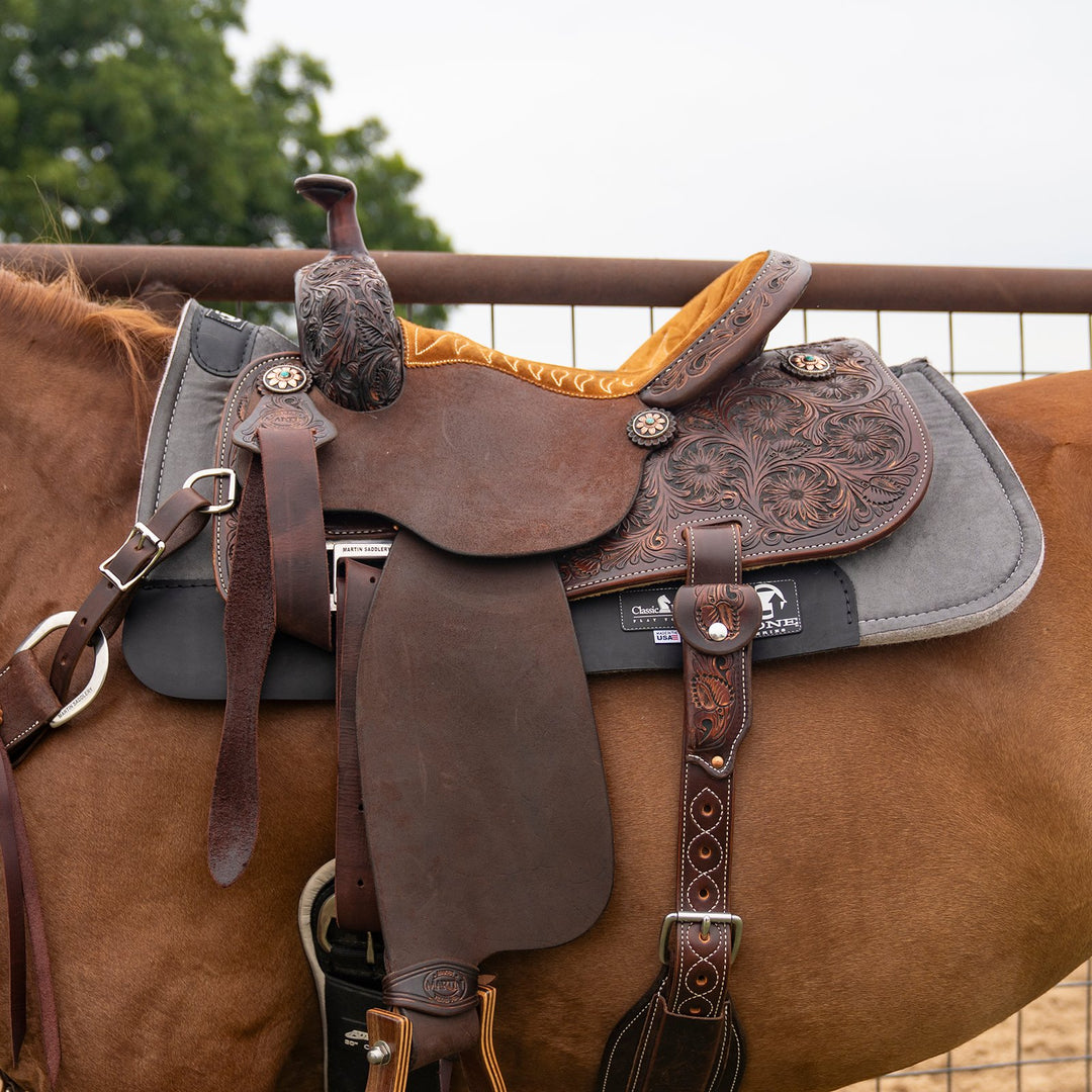 Classic Equine Zone Micro Suede Pad, 3/4-inch Felt