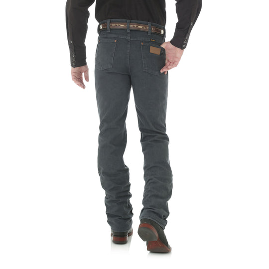 Jean Slim Wrangler Coupe Cowboy pour Homme en Gris Charbon 936CHG