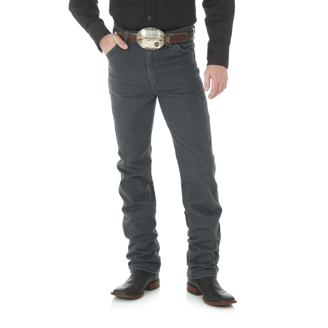 Jean Slim Wrangler Coupe Cowboy pour Homme en Gris Charbon 936CHG