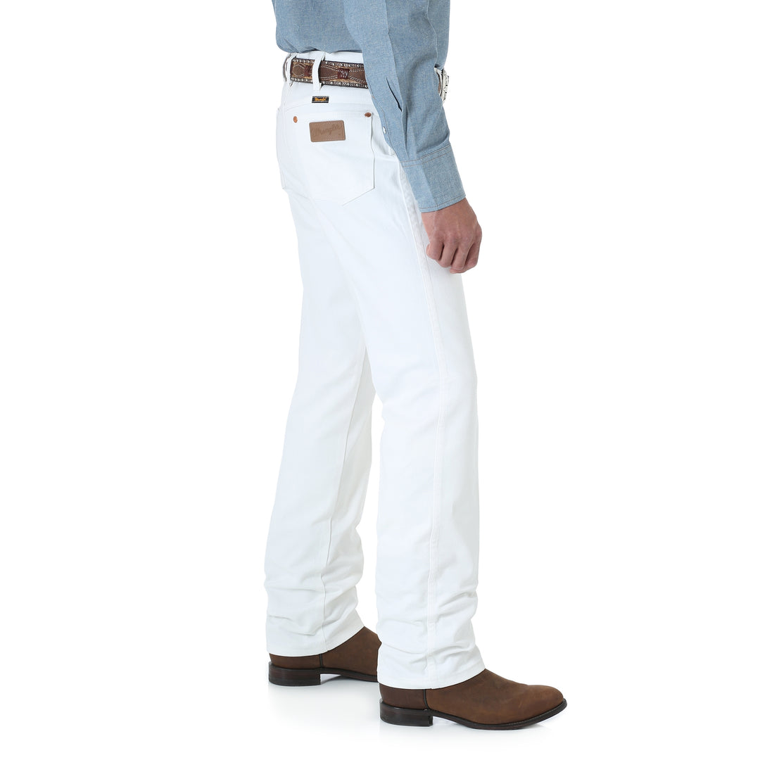Jeans da uomo Wrangler Cowboy Cut Slim Fit in bianco 936WHI