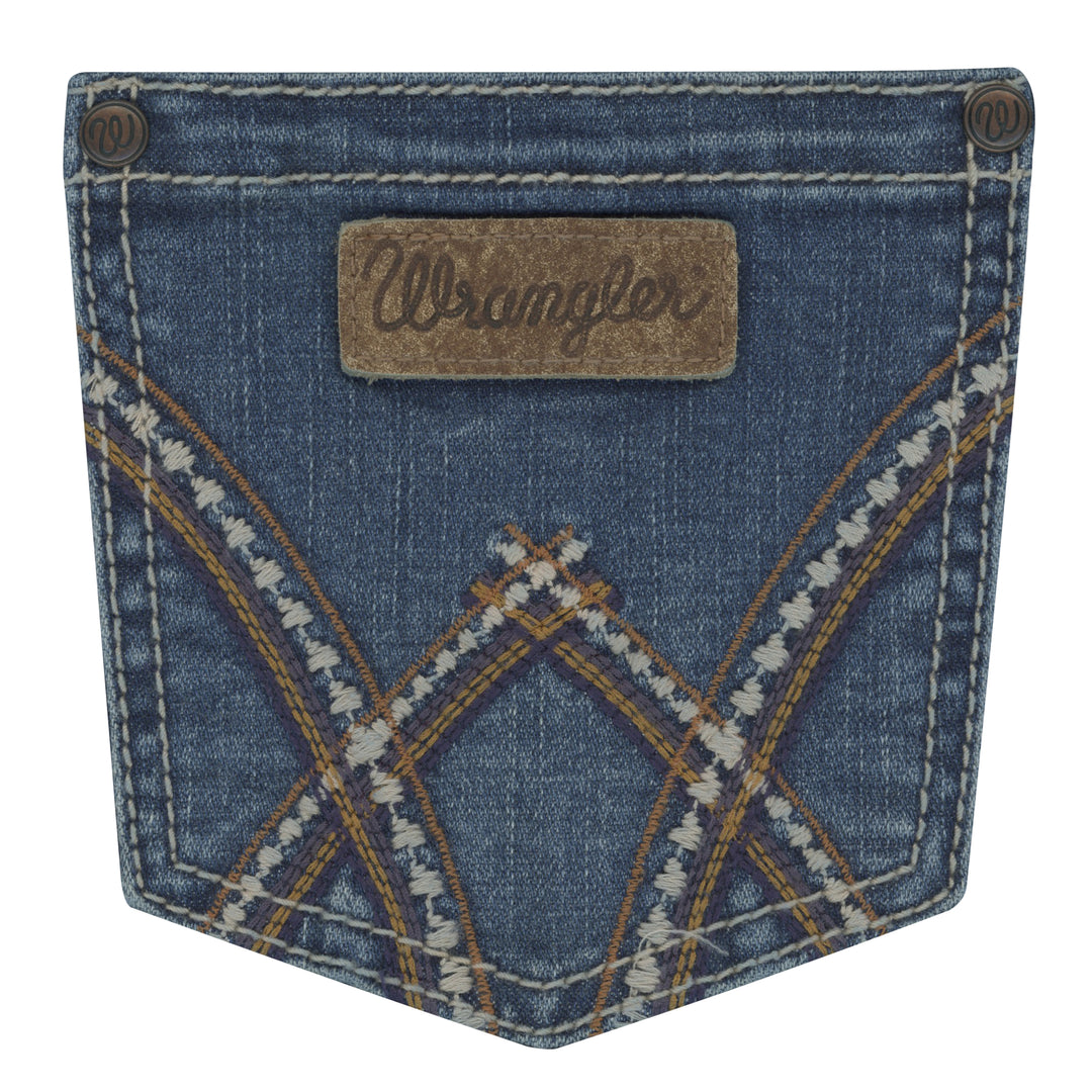 Wrangler Womens Mid-Rise Jeans Deadwood - 09MWZDW