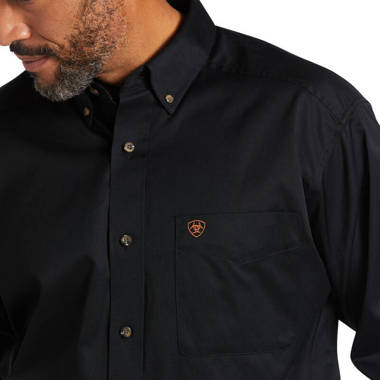 Men's Ariat Solid Twill Classic Fit Shirt - 10000502/10000503