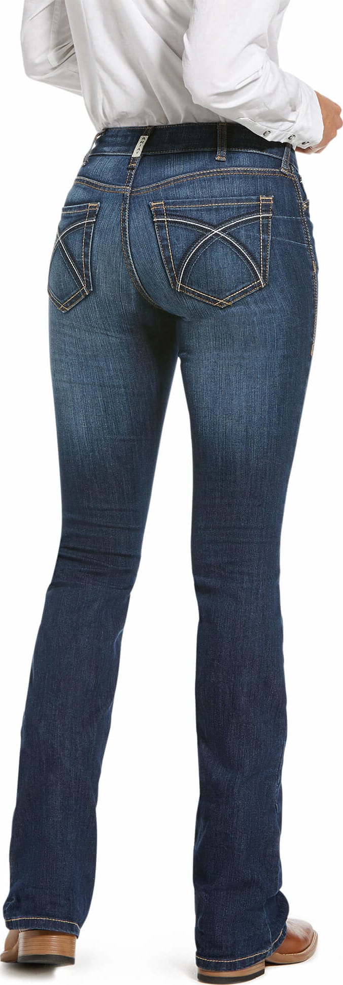 Jeans da donna Ariat REAL Perfect Rise Stretch Rosa Boot Cut in LITA - 10027713