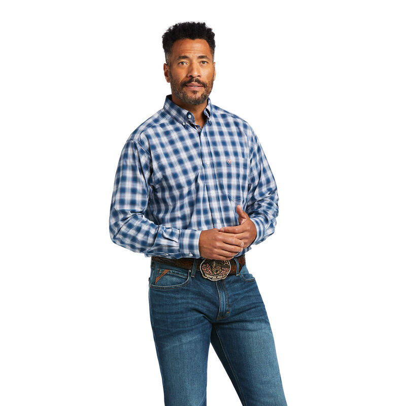 Men's Ariat Pro Taj Classic Long Sleeve Shirt in SkyFall - 10039667