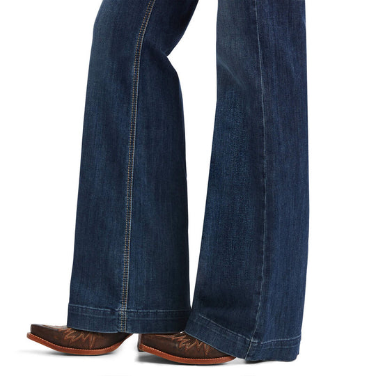 Ladies Ariat Trouser Perfect Rise Alana Wide Leg Jean - 10040805
