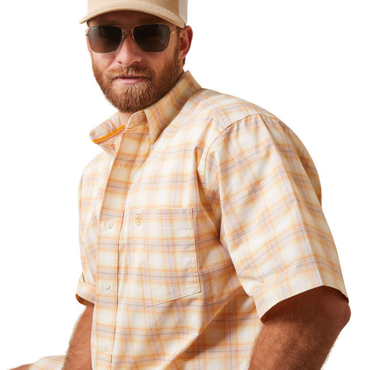Men's Ariat Pro Series Koa Classic Fit Short Sleeve Shirt - 10043641