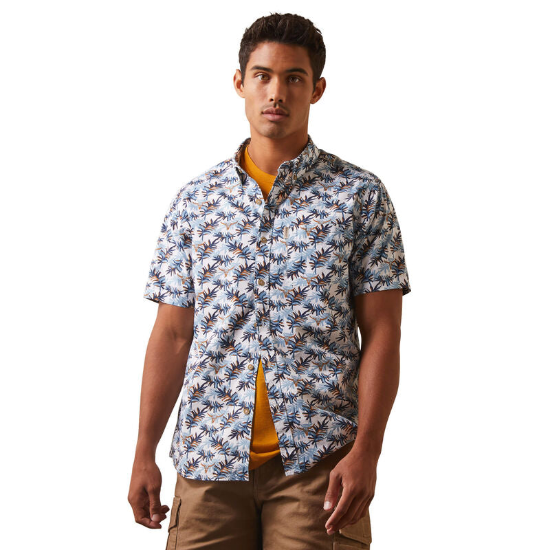 Men's Ariat Palm Waves Stretch Modern Fit Shirt - 10043706