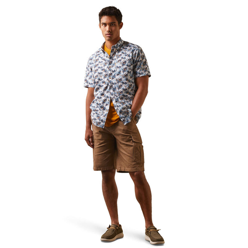 Camicia da uomo Ariat Palm Waves elasticizzata dal taglio moderno - 10043706 