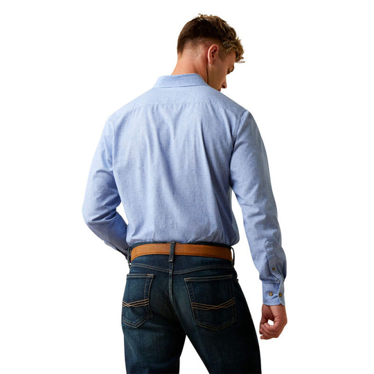 Chemise à manches longues Ariat Dots Stretch Modern Fit pour hommes - 10043707 