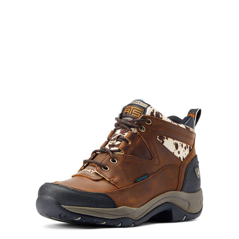 Ladies Ariat Terrain Waterproof Distressed Brown Boot - 10044538