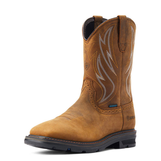 Men's Ariat Sierra Shock Shield Waterproof Soft Toe Work Boot - 10044545