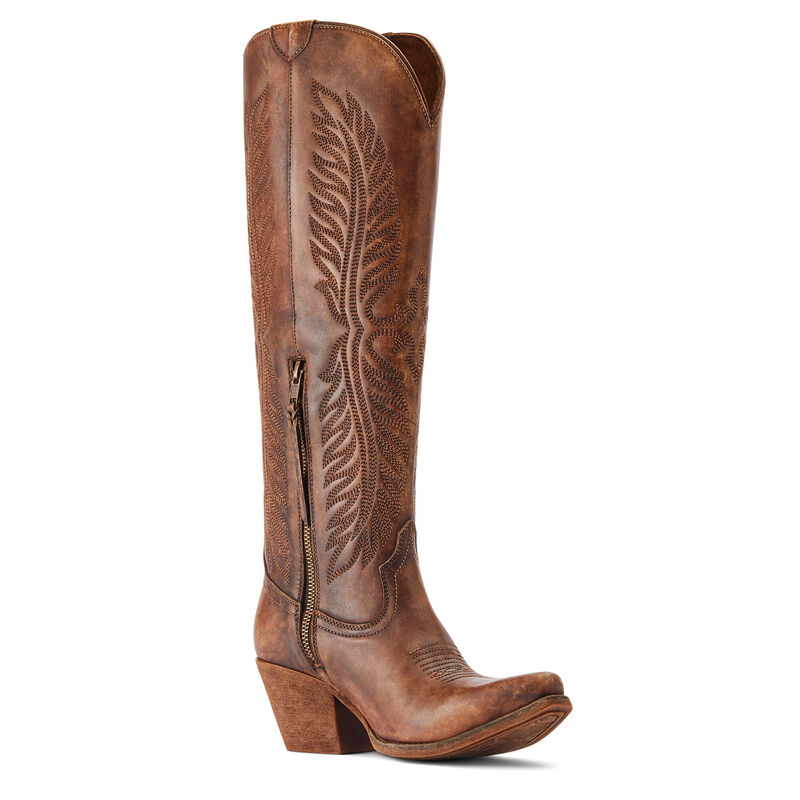 Ladies Ariat Guinevere Naturally Distressed Allegro Western Boot - 10044548