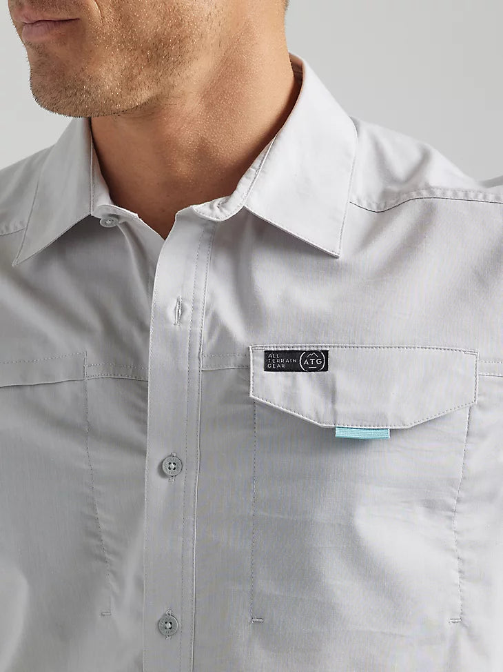 Chemise asymétrique à poche zippée Wrangler ATG pour hommes 