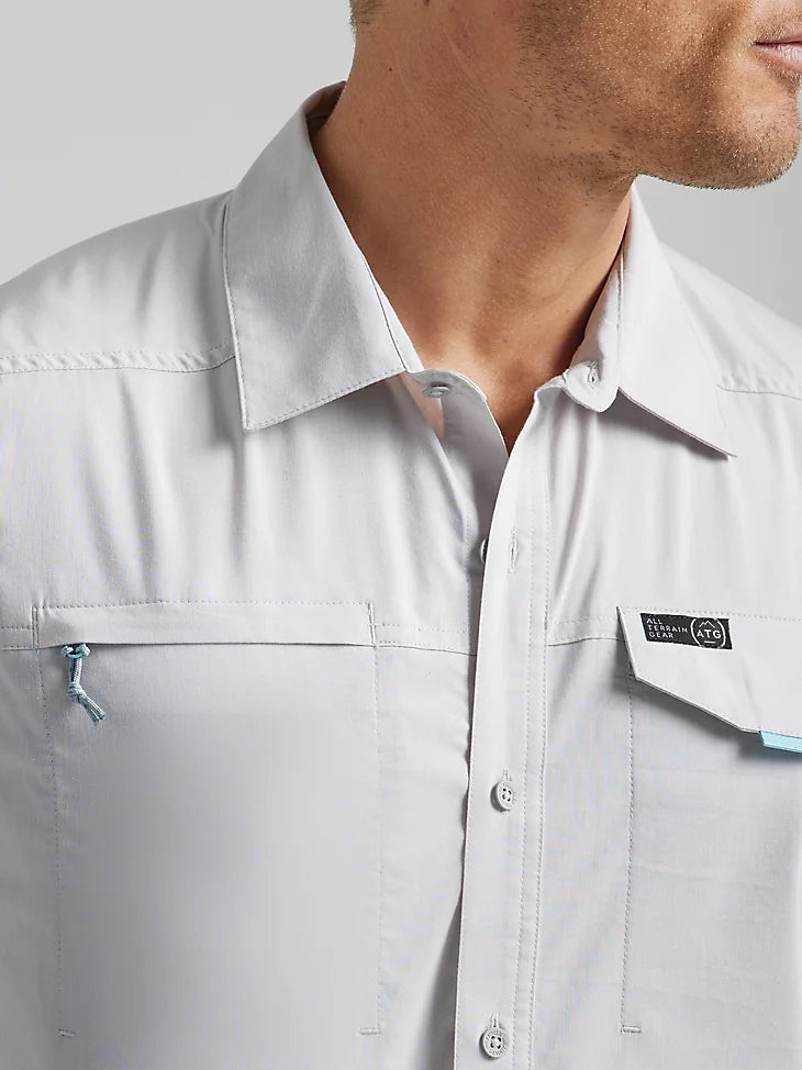 Chemise asymétrique à poche zippée Wrangler ATG pour hommes 