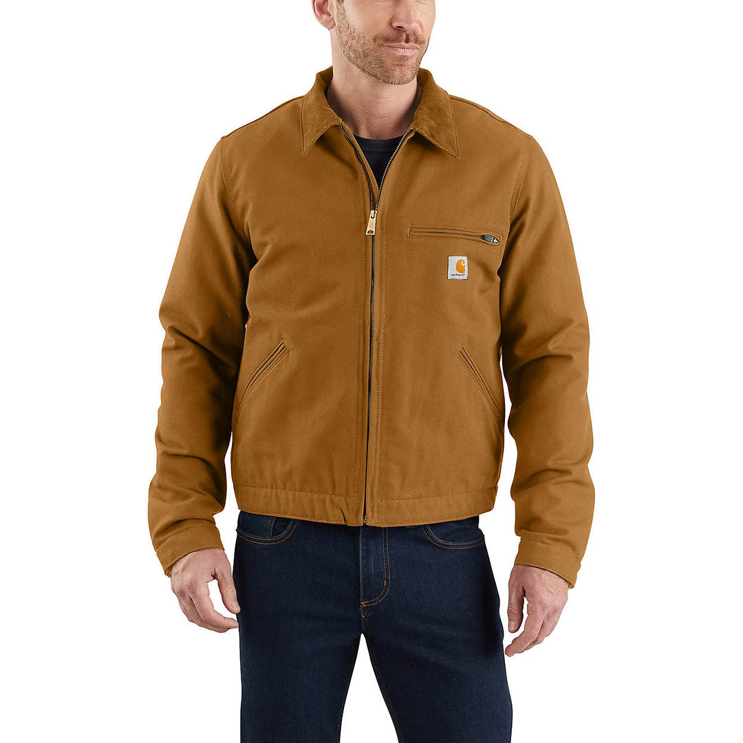 Giacca Detroit da uomo foderata in coperta con vestibilità rilassata Carhartt Duck - 103828