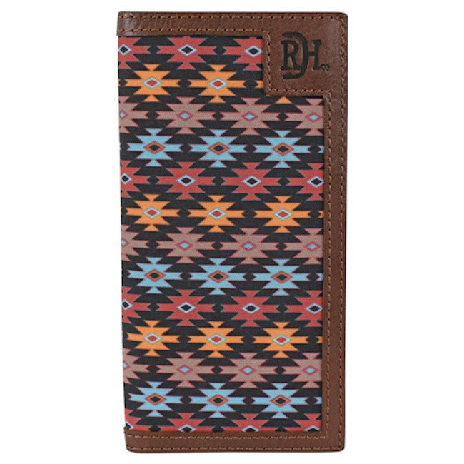 Men's RED DIRT HAT CO MENS RODEO WALLET SOUTHWEST CANVAS INLAY